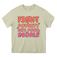 Mossy fight poverty not poor people Heavy Core Tee - MaliasSmallBusiness
