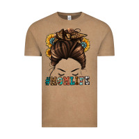 Vintage Coffee mom life messy bun Vintage Tee - Jasminsmagicworld