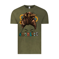 Vintage Olive mom life messy bun Vintage Tee - Jasminsmagicworld