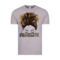 Vintage Zinc mom life messy bun Vintage Tee - Jasminsmagicworld