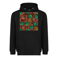 Black fall leaves seamless pattern Heavyweight Hoodie - BundleAndBundleShop