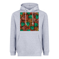 Heather Grey fall leaves seamless pattern Heavyweight Hoodie - BundleAndBundleShop