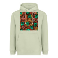 Matcha fall leaves seamless pattern Heavyweight Hoodie - BundleAndBundleShop