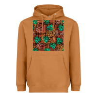 Meerkat fall leaves seamless pattern Heavyweight Hoodie - BundleAndBundleShop