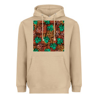 Mushroom fall leaves seamless pattern Heavyweight Hoodie - BundleAndBundleShop
