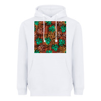 White fall leaves seamless pattern Heavyweight Hoodie - BundleAndBundleShop