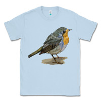 Dusty Blue yellow breast Classic Tee - LillyAllenDesigns