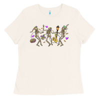 Bone dancing skeletons mardi gras Ladies Tee - MaliasSmallBusiness