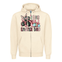 Sandshell I dig Easter Day Zipper Hoodie - OliviaCreatesArt