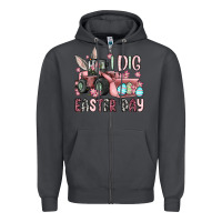 Smoke I dig Easter Day Zipper Hoodie - OliviaCreatesArt
