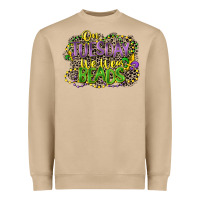 Mushroom on tuesday we wear beads Heavyweight Sweatshirt - CowGirlArtShop