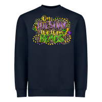 Navy on tuesday we wear beads Heavyweight Sweatshirt - CowGirlArtShop