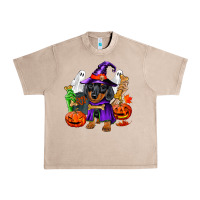 French Oak Halloween dachshund puppy dog Urban Heavy Tee - RanaPortraitStore