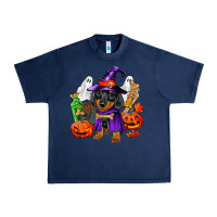Navy Halloween dachshund puppy dog Urban Heavy Tee - RanaPortraitStore
