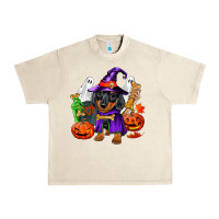 Sandshell Halloween dachshund puppy dog Urban Heavy Tee - RanaPortraitStore