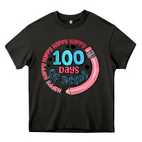 Asphalt happy 100 days of school Heavy Core Tee - MaliasSmallBusiness