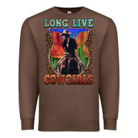Chestnut long live cowgirls Premium Sweatshirt - FaDigitalArtStudio