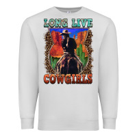 Dove Grey long live cowgirls Premium Sweatshirt - FaDigitalArtStudio