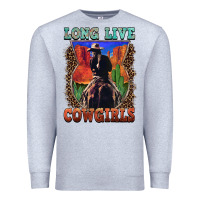 Heather Grey long live cowgirls Premium Sweatshirt - FaDigitalArtStudio
