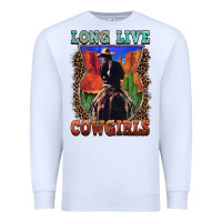 White long live cowgirls Premium Sweatshirt - FaDigitalArtStudio