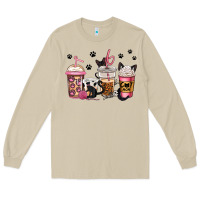 Mushroom cat mom coffee Long Sleeve Tee - Jasminsmagicworld