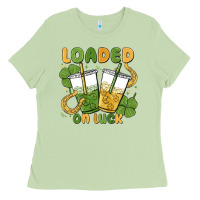 Matcha loaded on luck Ladies Tee - MaliasSmallBusiness
