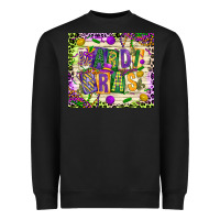 Black mardi gras Heavyweight Sweatshirt - CowGirlArtShop