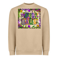 Mushroom mardi gras Heavyweight Sweatshirt - CowGirlArtShop