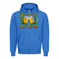 True Royal St. Patrick’s Day shut up liver you are fine Zipper Hoodie - OliviaCreatesArt