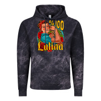 Cloud Black hundred percent latina strong woman Vintage Hoodie - Jasminsmagicworld