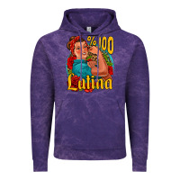 Cloud Purple hundred percent latina strong woman Vintage Hoodie - Jasminsmagicworld