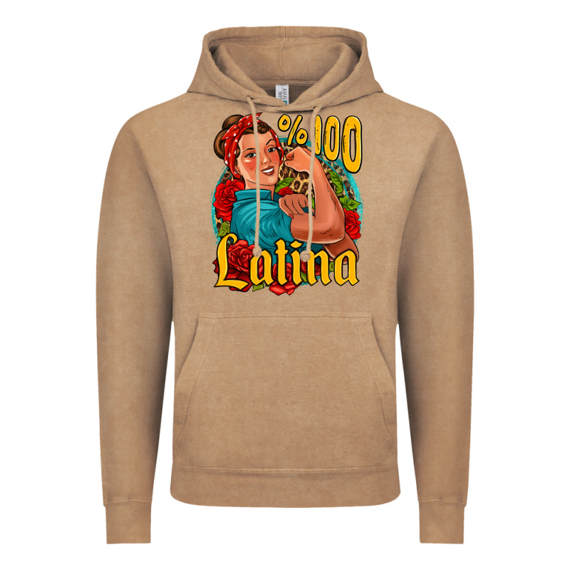 Hundred Percent Latina Strong Woman Vintage Hoodie by Jasminsmagicworld | Teevron