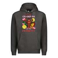 Charcoal Heather feed me crawfish tell me im pretty Premium Hoodie - FaDigitalArtStudio