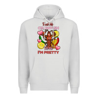 Dove Grey feed me crawfish tell me im pretty Premium Hoodie - FaDigitalArtStudio