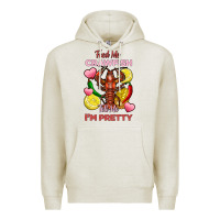 Oatmeal Heather feed me crawfish tell me im pretty Premium Hoodie - FaDigitalArtStudio