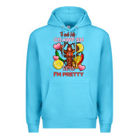 Ocean Blue feed me crawfish tell me im pretty Premium Hoodie - FaDigitalArtStudio
