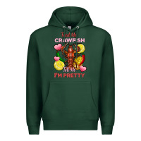 Sports Green feed me crawfish tell me im pretty Premium Hoodie - FaDigitalArtStudio