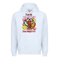 White feed me crawfish tell me im pretty Premium Hoodie - FaDigitalArtStudio