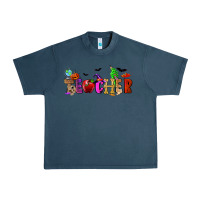 Midnight Navy Halloween Teacher Urban Heavy Tee - RanaPortraitStore