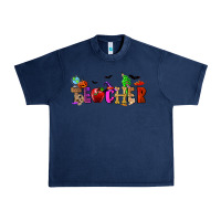 Navy Halloween Teacher Urban Heavy Tee - RanaPortraitStore
