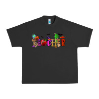 Pigment Black Halloween Teacher Urban Heavy Tee - RanaPortraitStore
