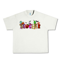 Pistachio Halloween Teacher Urban Heavy Tee - RanaPortraitStore