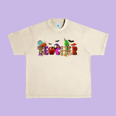 Halloween Teacher Urban Heavy Tee Designed By Ranaportraitstore