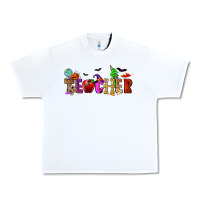White Halloween Teacher Urban Heavy Tee - RanaPortraitStore