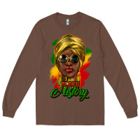 Chestnut i am black history Long Sleeve Tee - NancyCooperArtShop