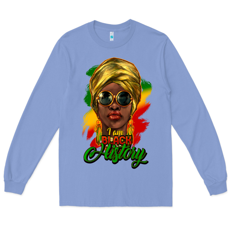 I Am Black History Long Sleeve Tee by NancyCooperArtShop | Teevron