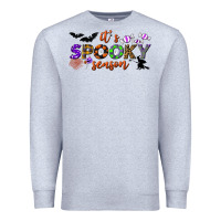 Heather Grey it's spooky season Premium Sweatshirt - BundleAndBundleShop