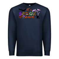 Navy it's spooky season Premium Sweatshirt - BundleAndBundleShop