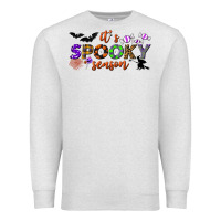 Oatmeal Heather it's spooky season Premium Sweatshirt - BundleAndBundleShop