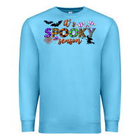 Ocean Blue it's spooky season Premium Sweatshirt - BundleAndBundleShop